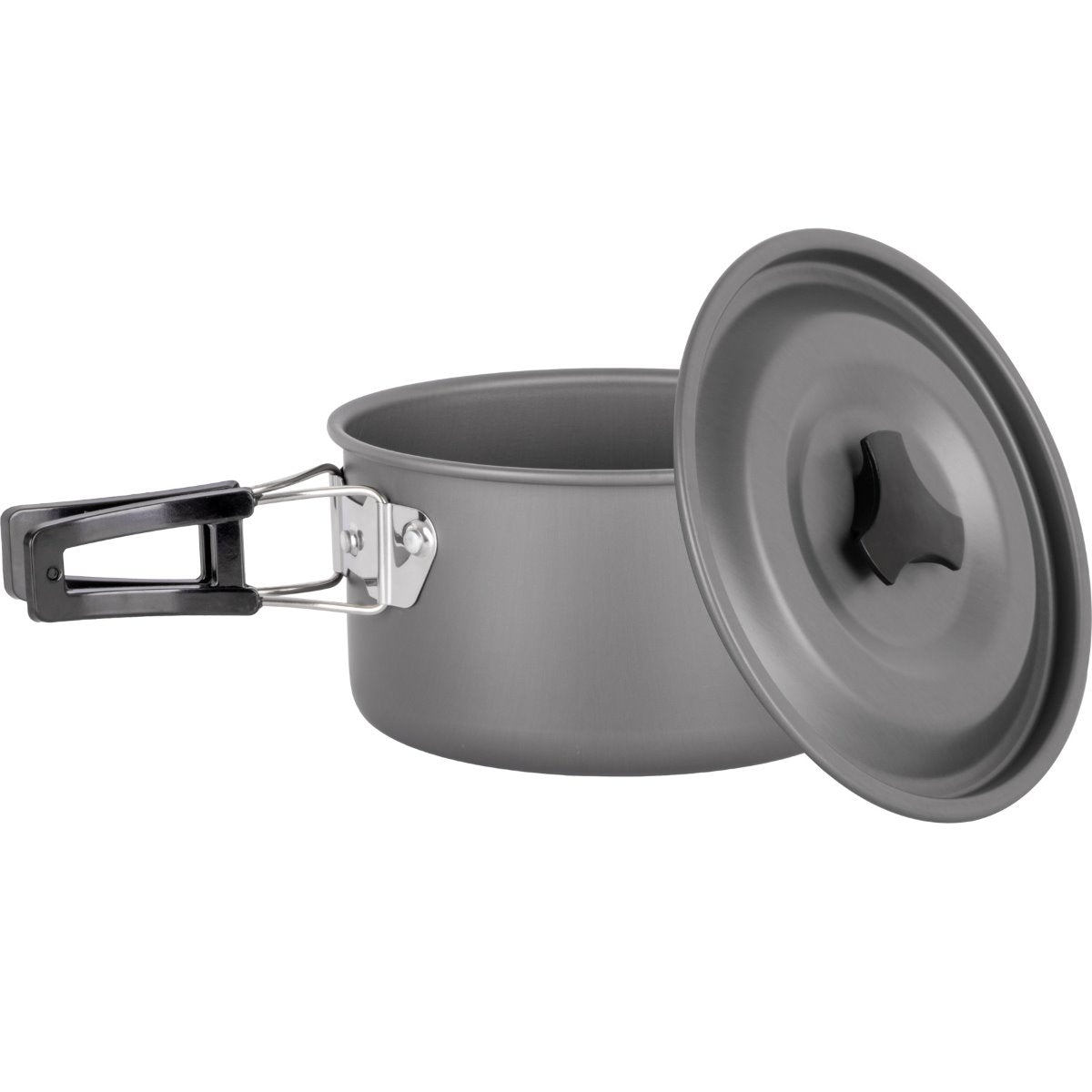 Ултралек комплект за готвене на къмпинг Brunner PACKPOT ULTRALITE 20 с анодизиран алуминий и сгъваема дръжка.