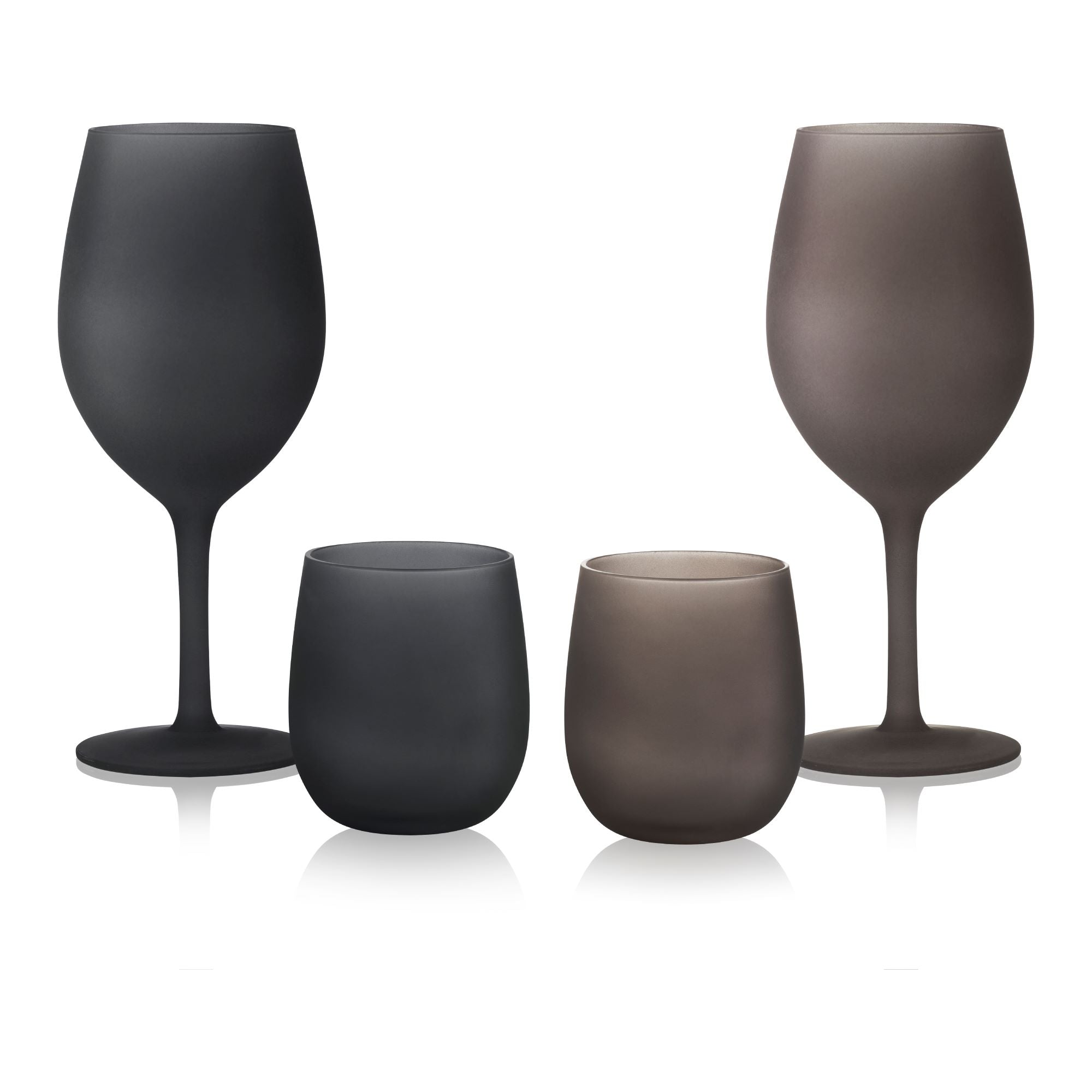 Комплект чаши за вино BRUNNER Satin, 2 броя, класическа форма, матов цвят, издръжлив поликарбонат, къмпинг аксесоари | GoCampy.com