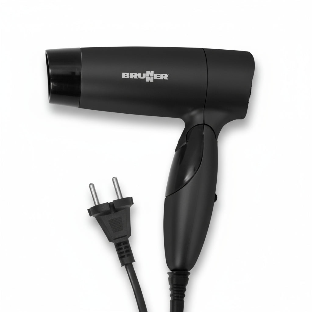 Компактен сешоар за пътуване BRUNNER Sciroque 800w, сгъваем и лек за къмпинг, изгодна цена, Camping, GoCampy, изгодно, нисък волтаж, преносим.