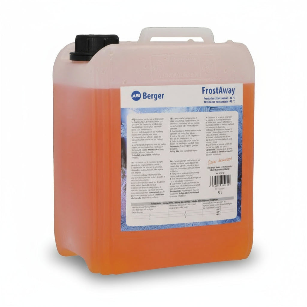 Антифриз за водна система BERGER FrostAway, 5л. - надеждни аксесоари за къмпинг, грижа за кемпера, налично на отлична цена Gocampy