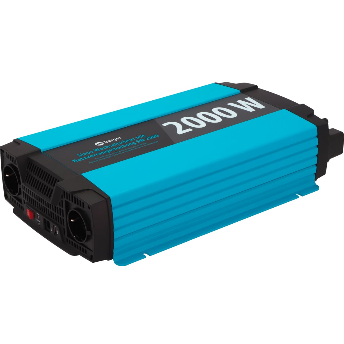 Berger SW 1000W чист синус инвертор с мрежов приоритет – 12V към 230V за соларни системи