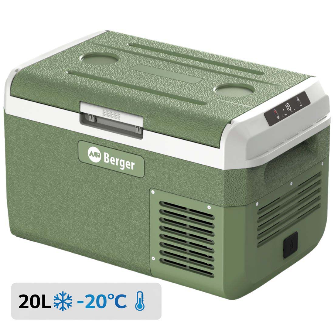 Компресорен хладилник за кола BERGER EPL 20 литра – BERGER EPL 20L compressor car fridge