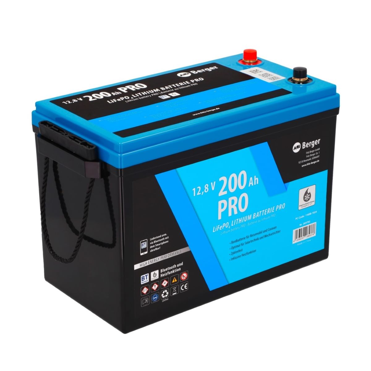 Berger Lithium Battery Pro 200Ah за автономно захранване