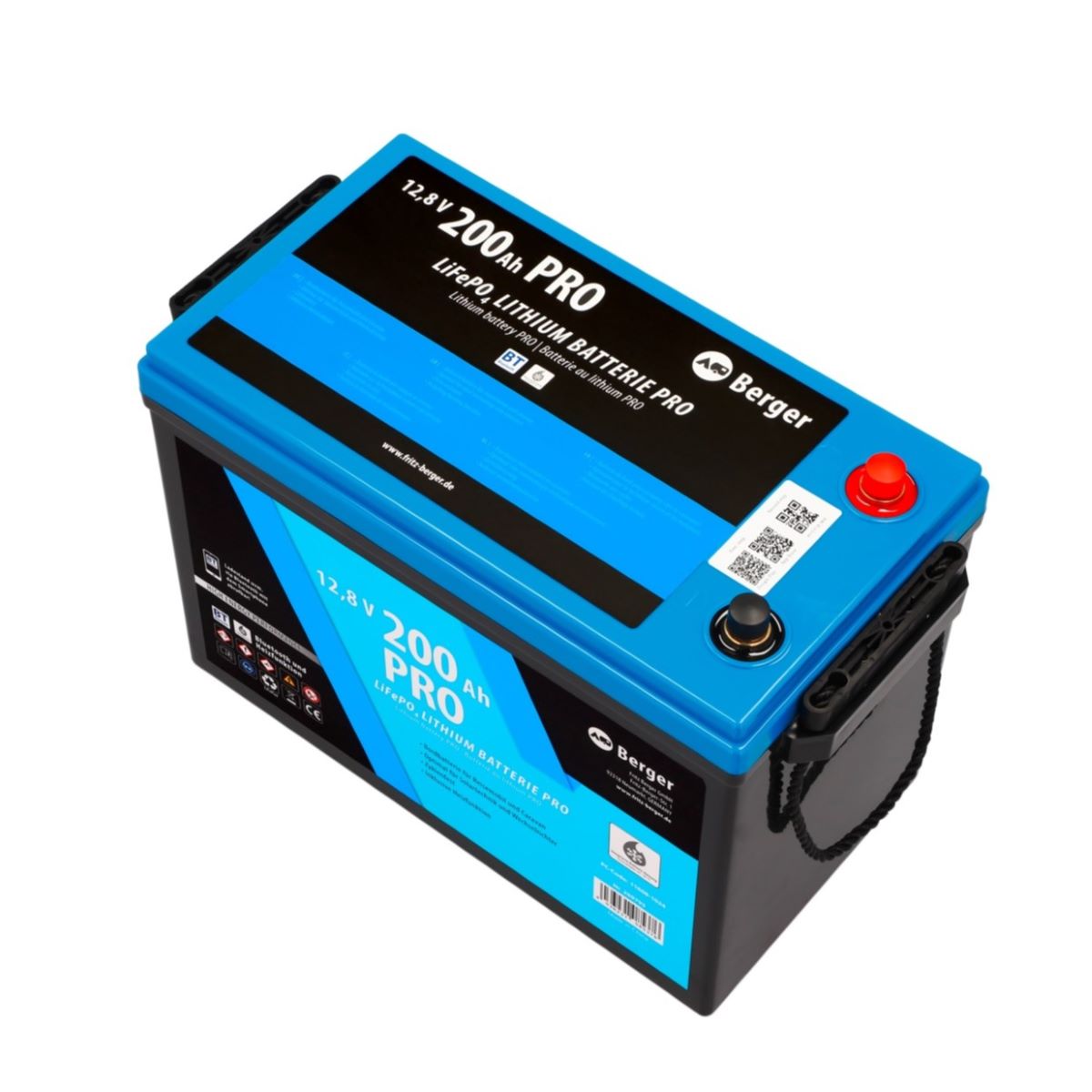 Berger LiFePO4 200Ah lithium battery for camper and caravan