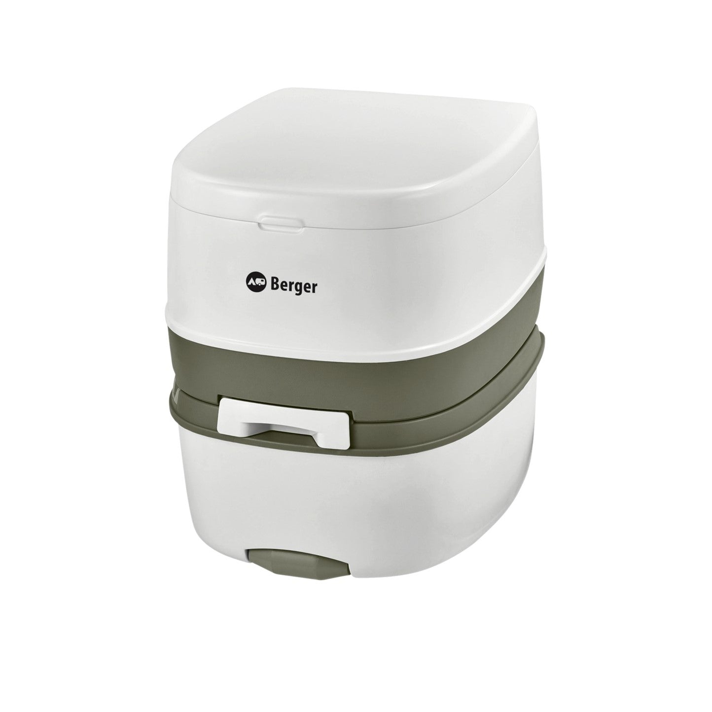 Преносима химическа тоалетна за къмпинг Berger WC Supreme, удобна и лесна за почистване, подходяща за кемпер или палатки. Цена.