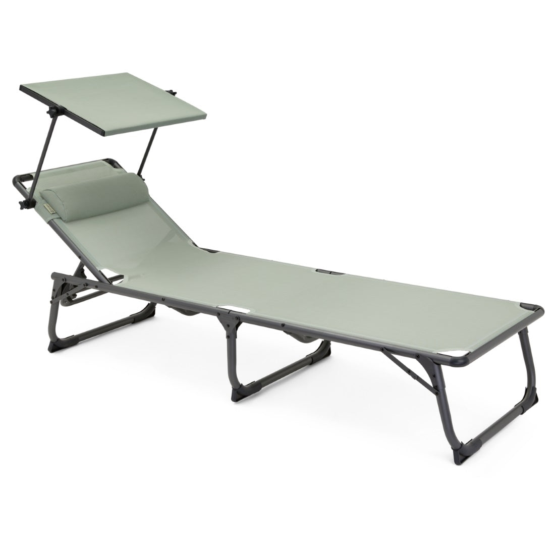 Зелен шезлонг Berger Iseo за каравана, кемпер и градина