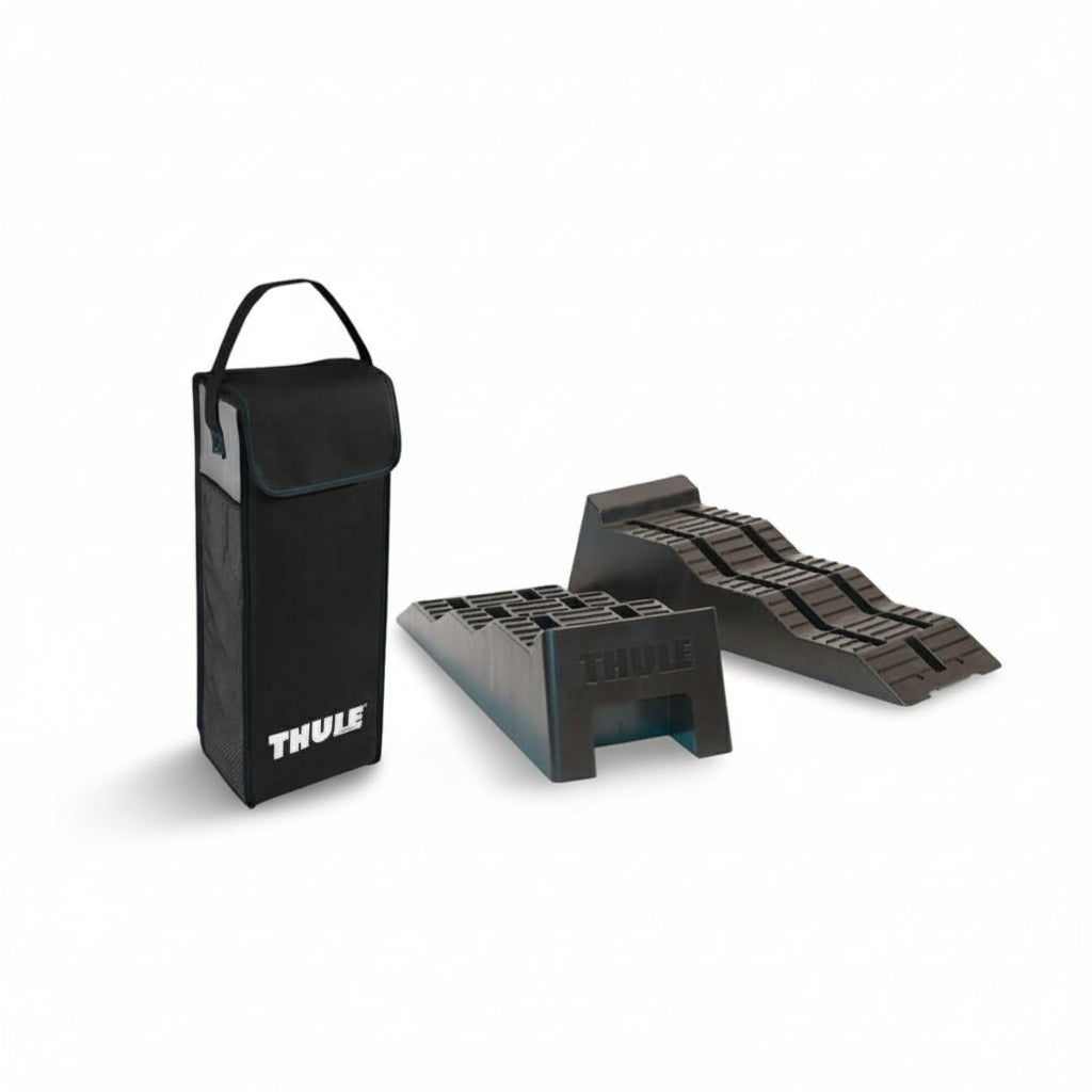 Нивелиращи клинове за кемпер или ван THULE с калъф до 5тона, идеални за къмпинг и поддръжка, GOCAMPY, качествено оборудване.
