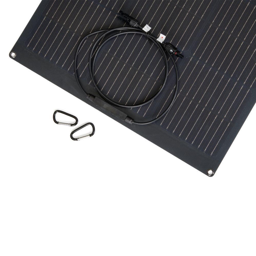 Гъвкав соларен панел Berger лезно закачане с карабинери и вложки за куки