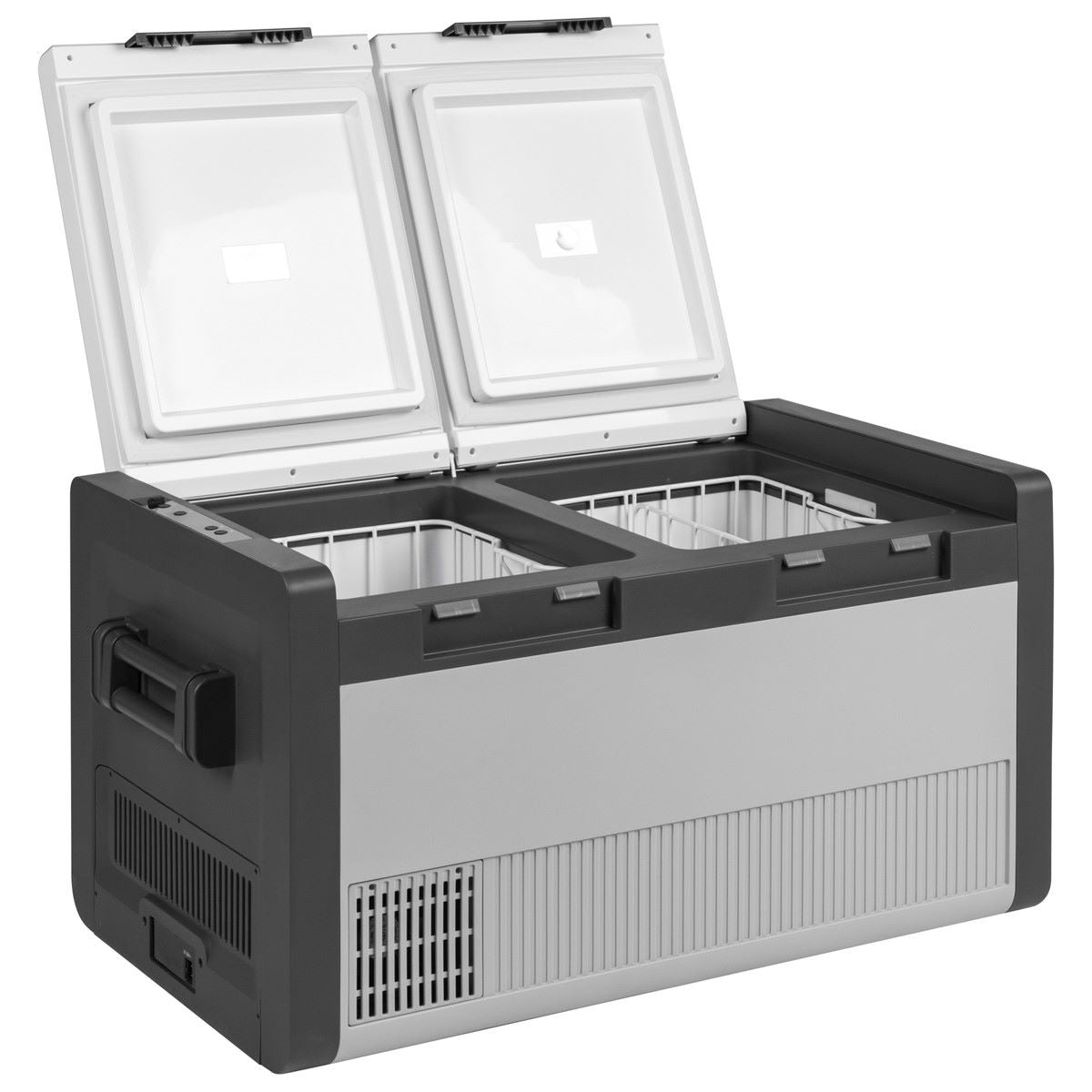 Преносим Компресорен хладилник за кола или лодка с две зони, Brunner 73 литра, Portable dual zone compressor refrigerator, camperor caravan