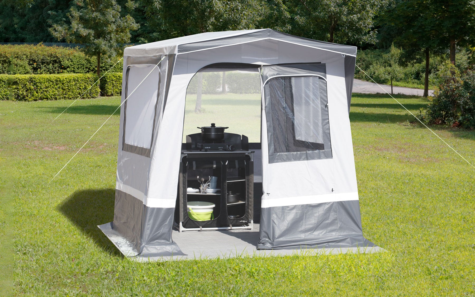 Палатка кухня допълнение към форцелт на каравана. Подходяща за склад BRUNNER CORIANDER, storage tent, kitchen, camping palatka, kuhnia, sklad