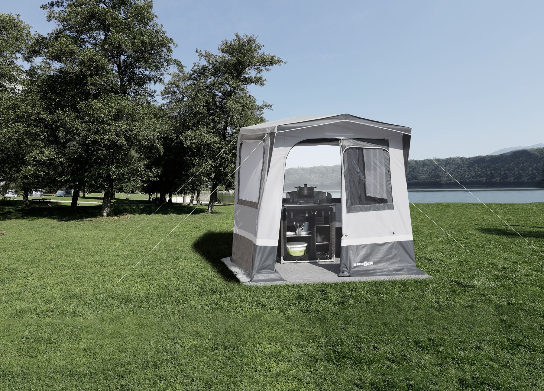 Палатка кухня допълнение към форцелт на каравана. Подходяща за склад BRUNNER CORIANDER, storage tent, kitchen, camping palatka, kuhnia, sklad