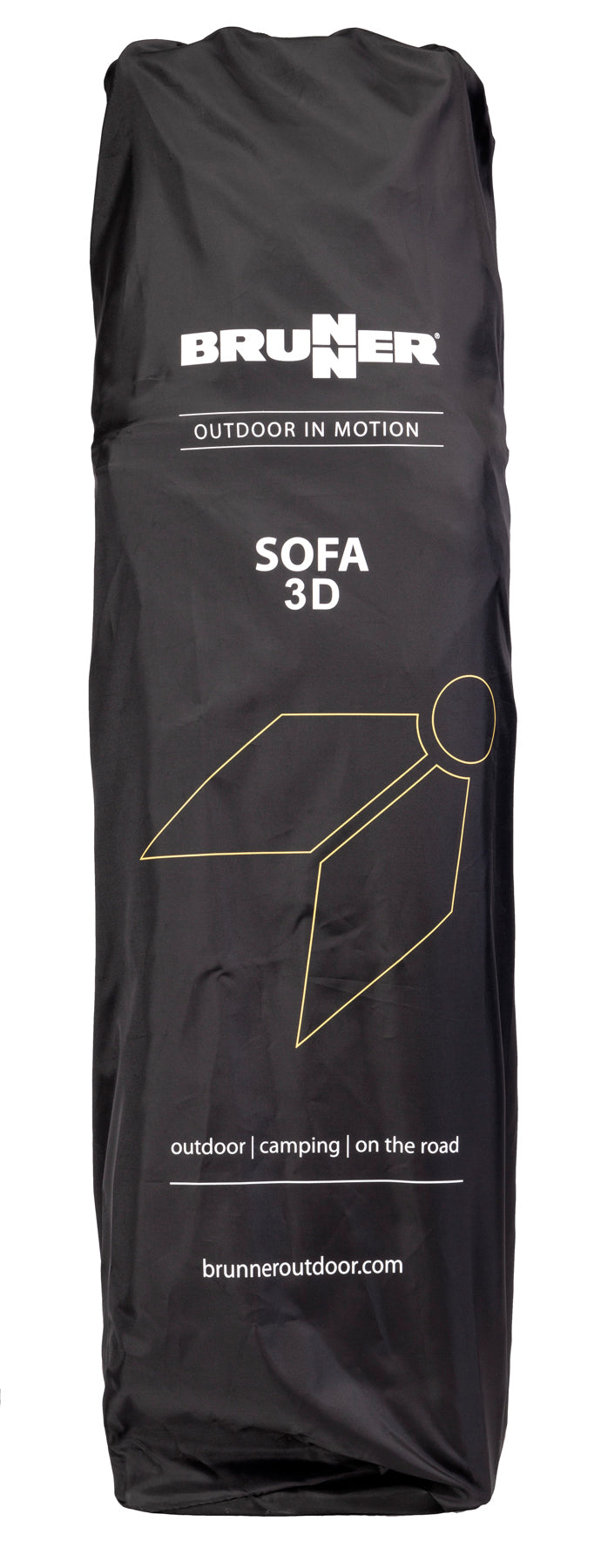 Двоен сгъваем стол диван BRUNNER ACTION SOFA 3D в преносима чанта за къмпинг