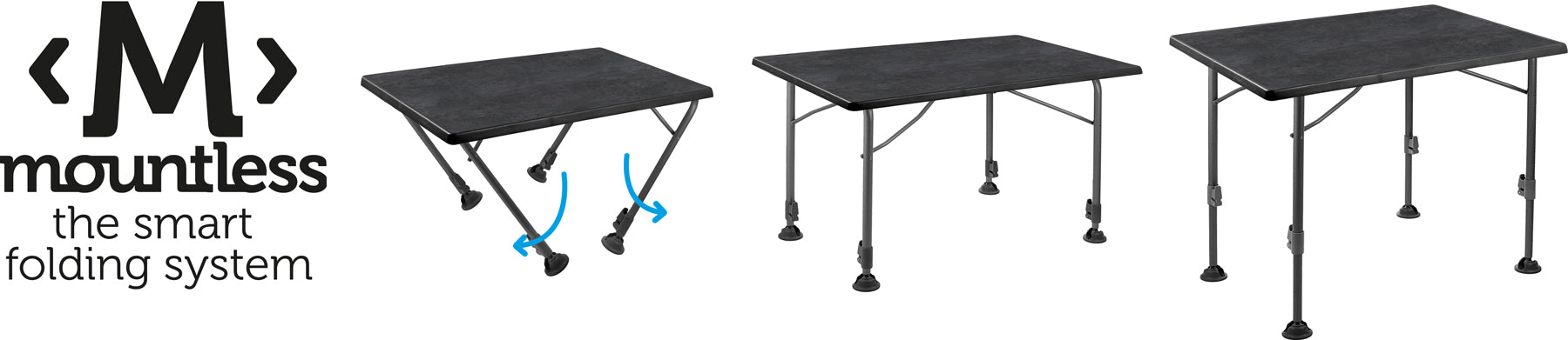 LINEAR solid folding table weather resistant