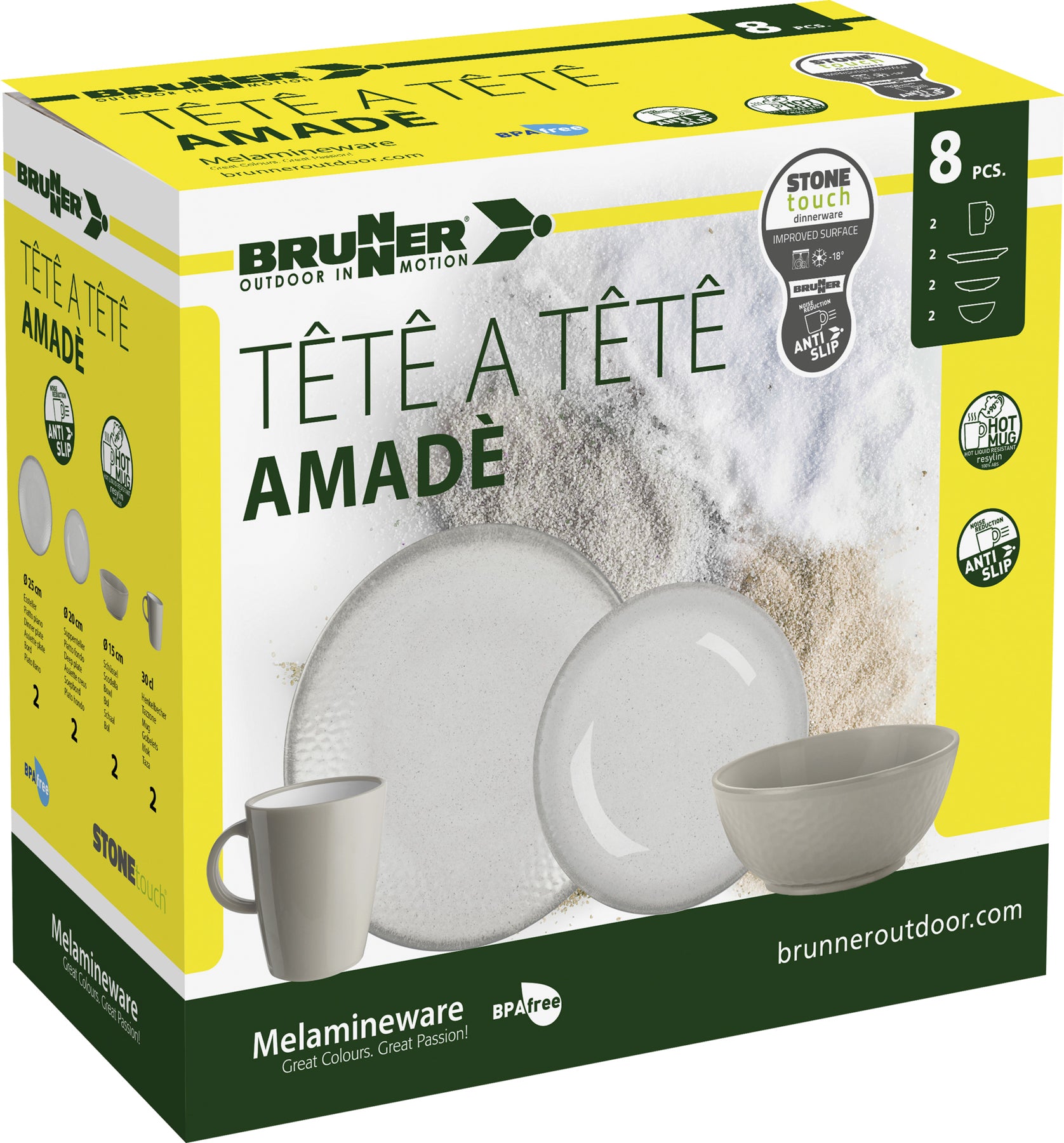 TÊTE-Â-TÊTE AMADE Dining set for 2 people