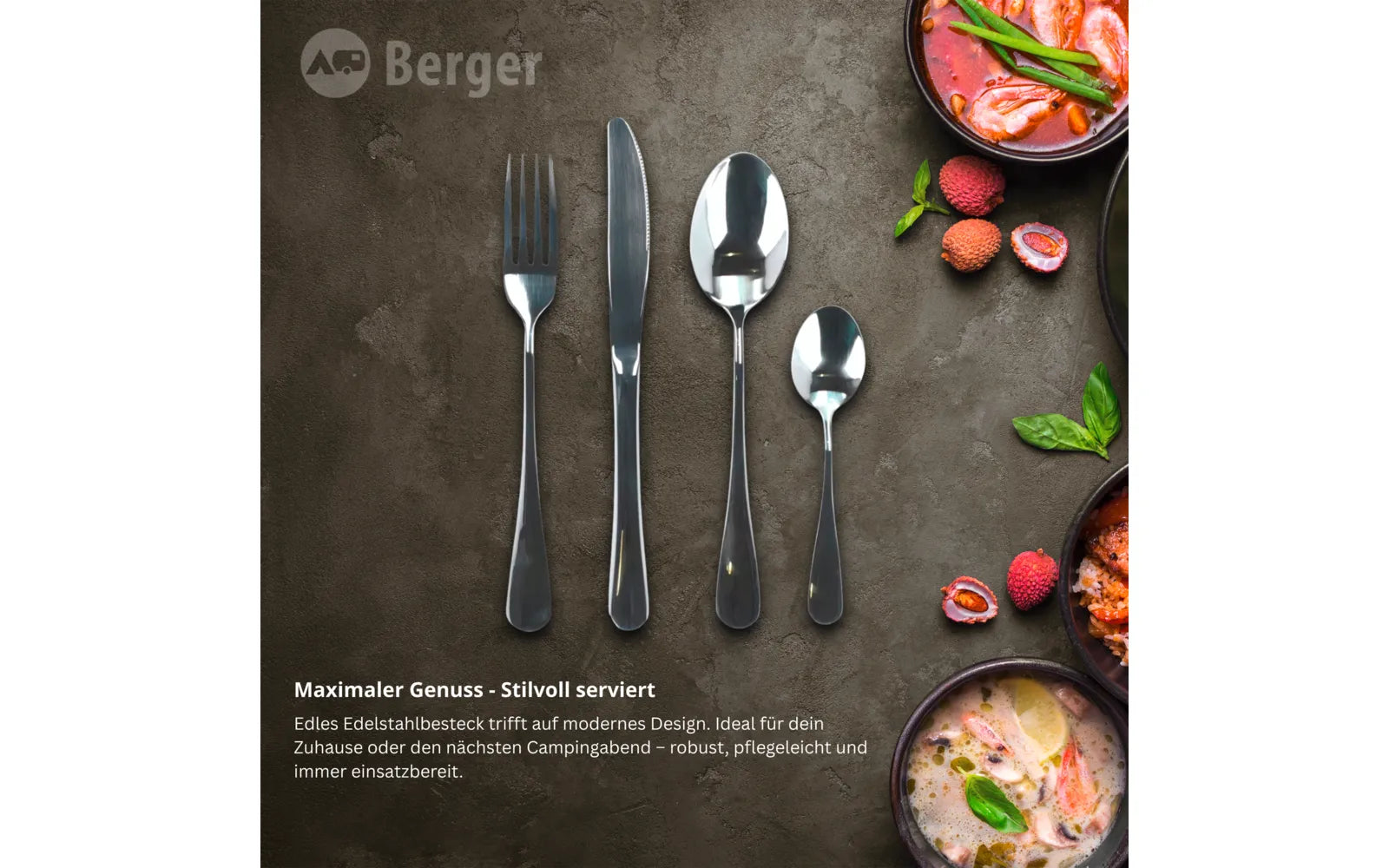Комплект прибори за хранене Berger 16 части