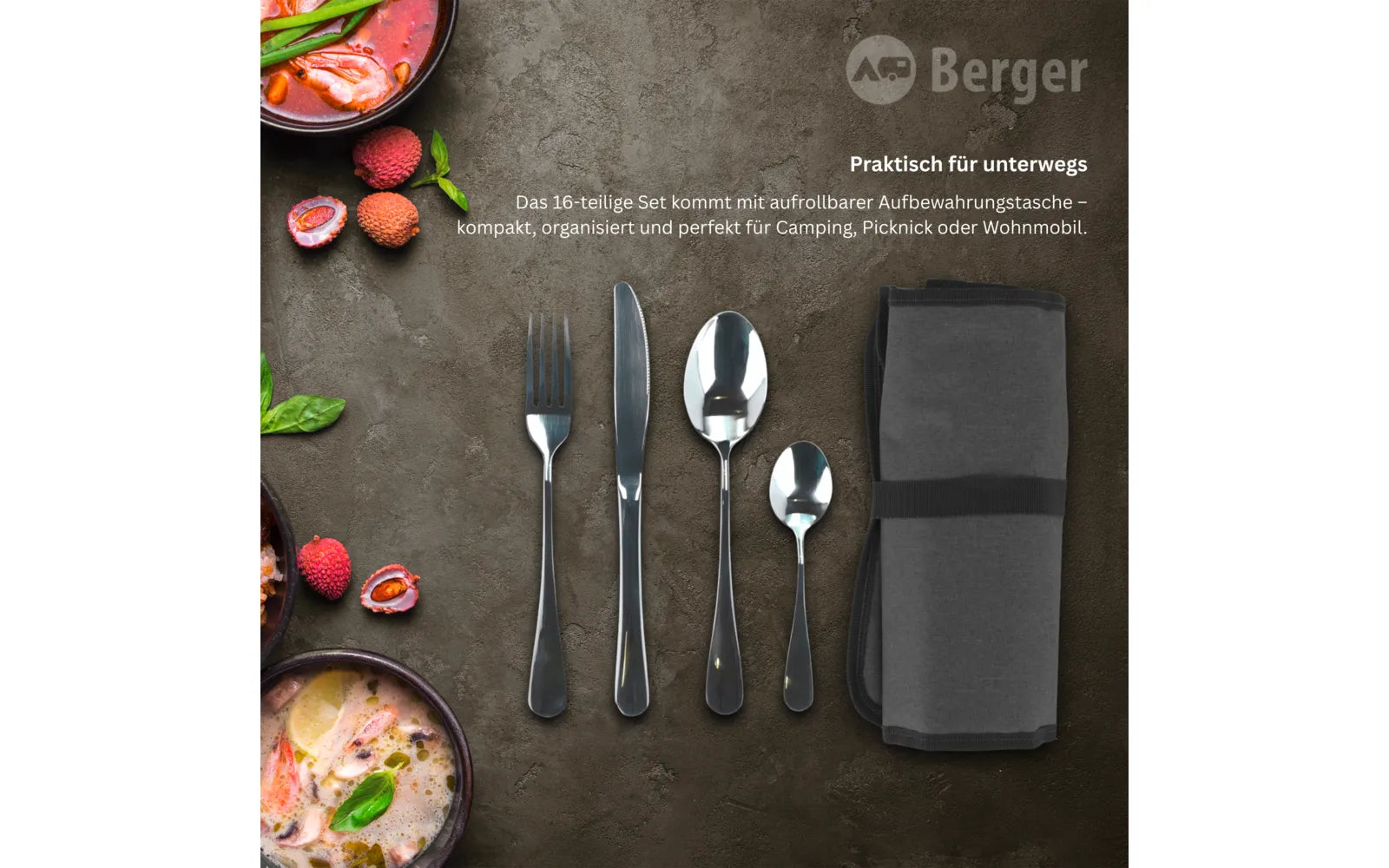 Комплект прибори за хранене Berger 16 части