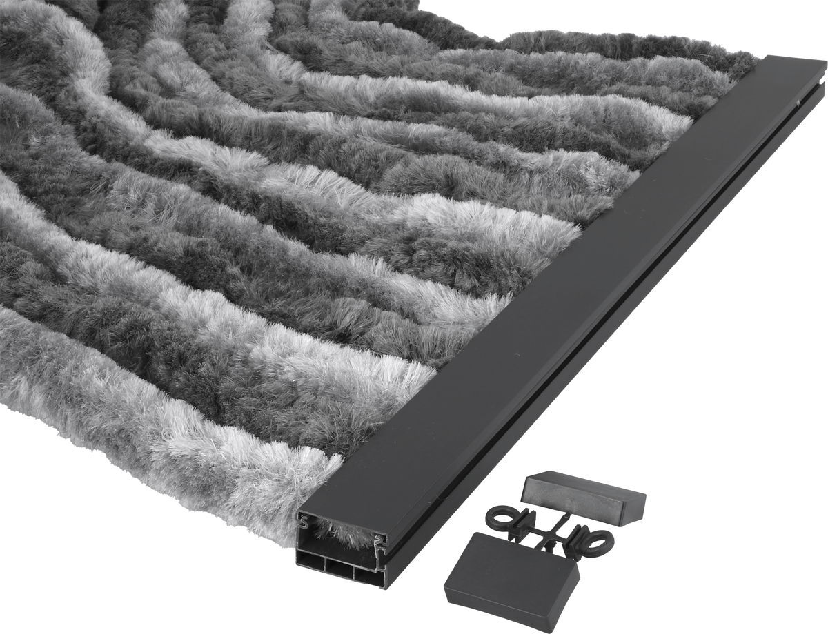 Завеса против насекоми Berger Chenille 56 × 185 cm – светлосива / тъмносива