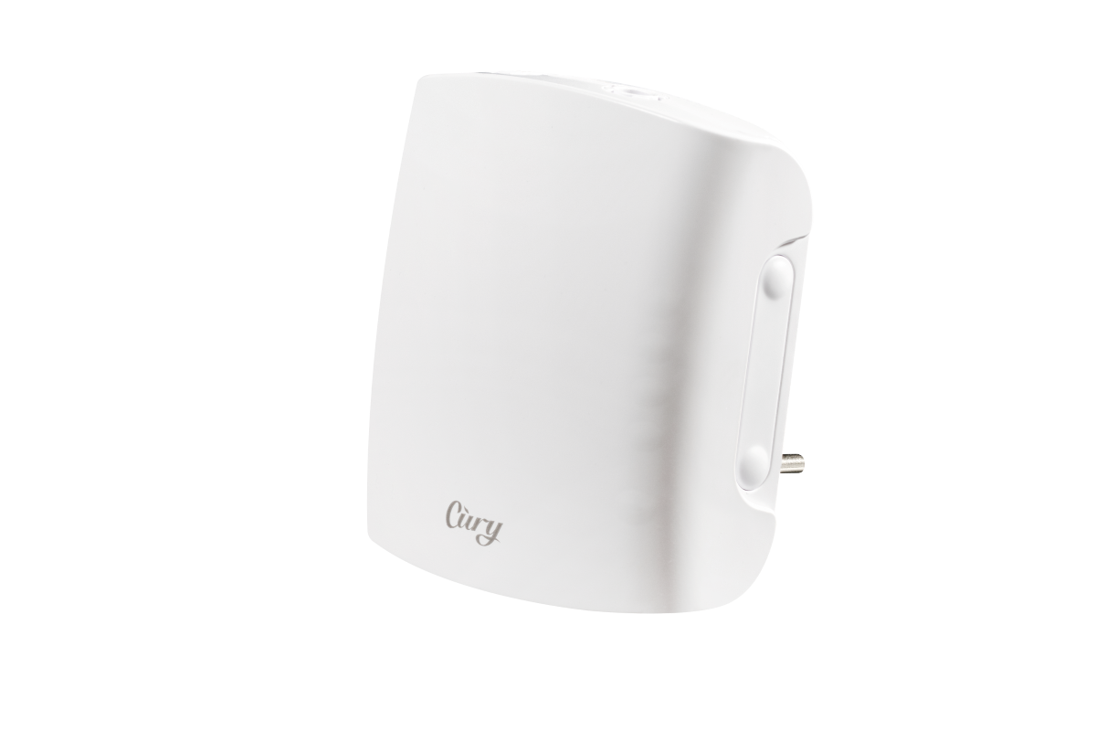 Cury Smart Scent – интелигентна система за аромат и защита за кемпер и каравана, стилен и компактен дизайн.