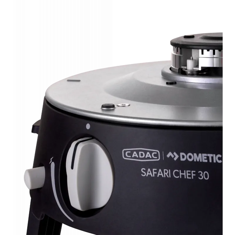 Компактно газово барбекю CADAC Safari Chef 30 LP Deluxe за къмпинг, 4-в-1 с преносим дизайн и улеснено използване | GoCampy.com