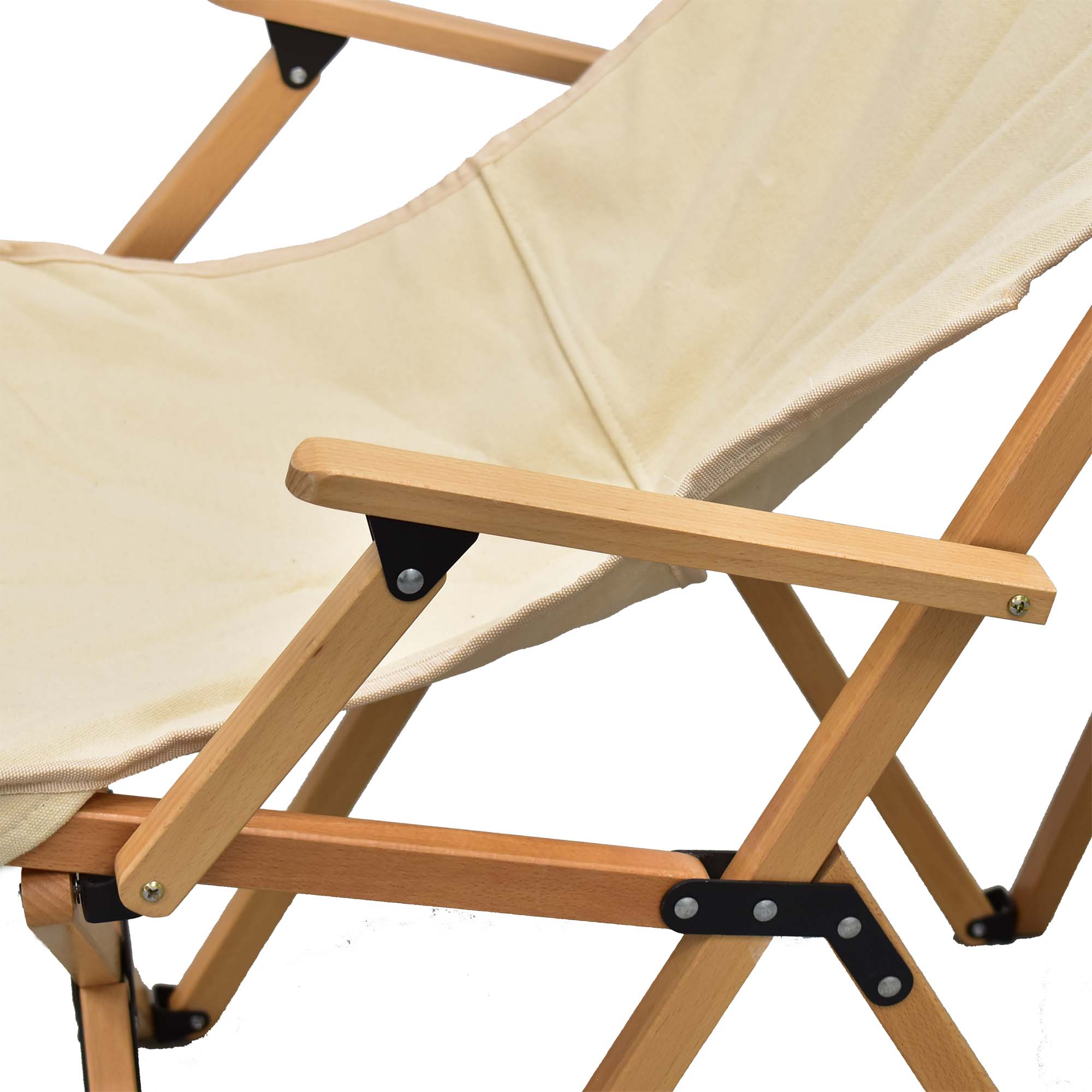 Wooden camping chair, folding in a compact size with beautiful and strong canvas textile. Дървен стол сгъваем за къмпинг, дърво и текстил.