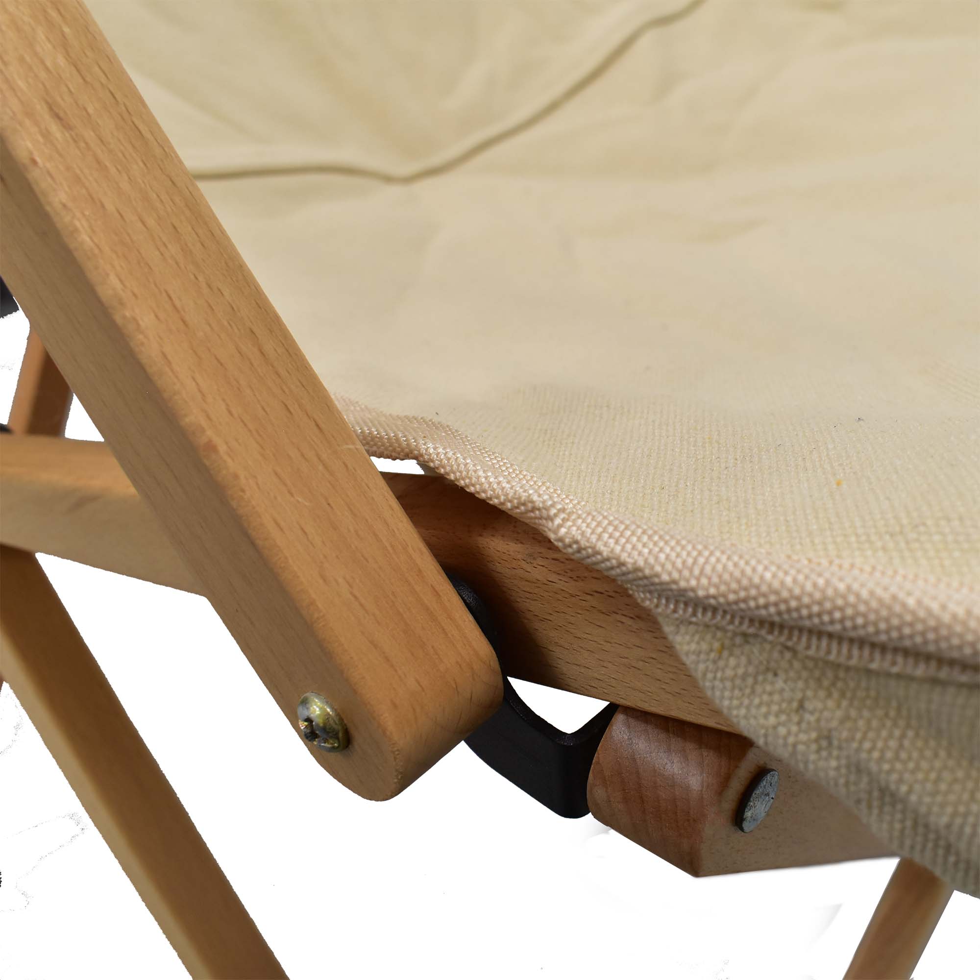 Wooden camping chair, folding in a compact size with beautiful and strong canvas textile. Дървен стол сгъваем за къмпинг, дърво и текстил.