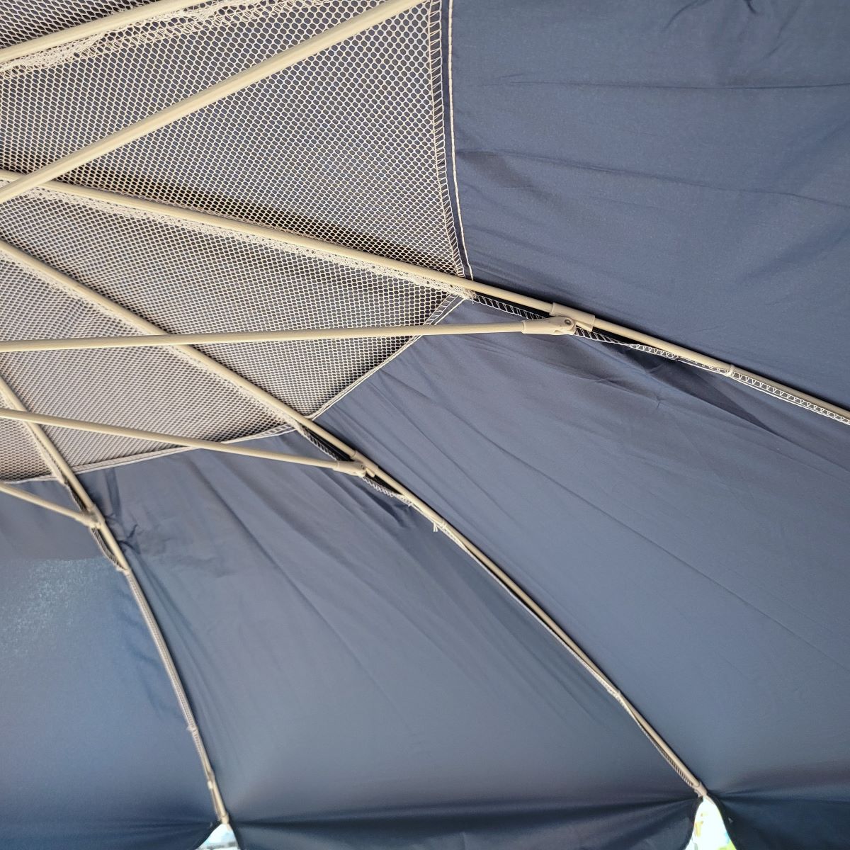 Beach umbrella UPF50 windproof, плажен чадър, ветроустойчив, с УВ защита, здрав, надежден, голям размер, сянка
