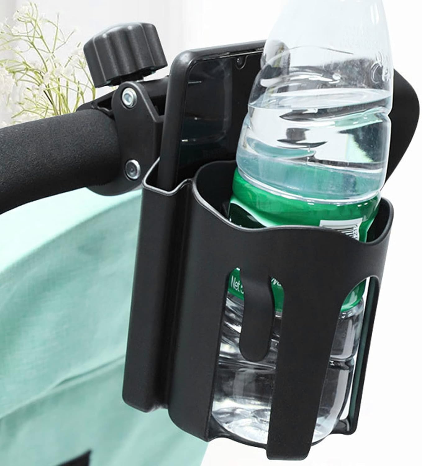 Cup and phone holder for camping chair multifunctional