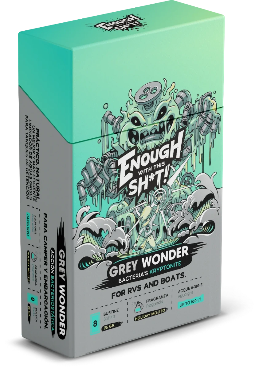 EWTS Grey Wonder – био решение за резервоари за мръсна вода, лесно за употреба и безопасно за природата и канализацията.