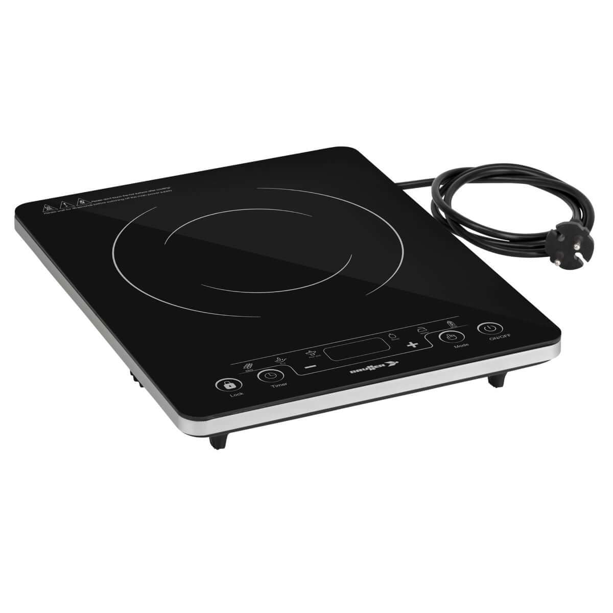 Тънък и мощен индукционен котлон BRUNNER Hot Point с мощност 300w - 2000w, идеален за къмпинг и пътувания с кемпер.