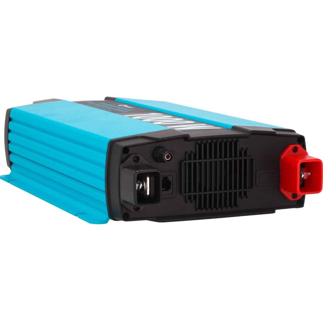 Задна част и електрически връзки на Berger SW инвертор – 12V DC вход и охлаждане