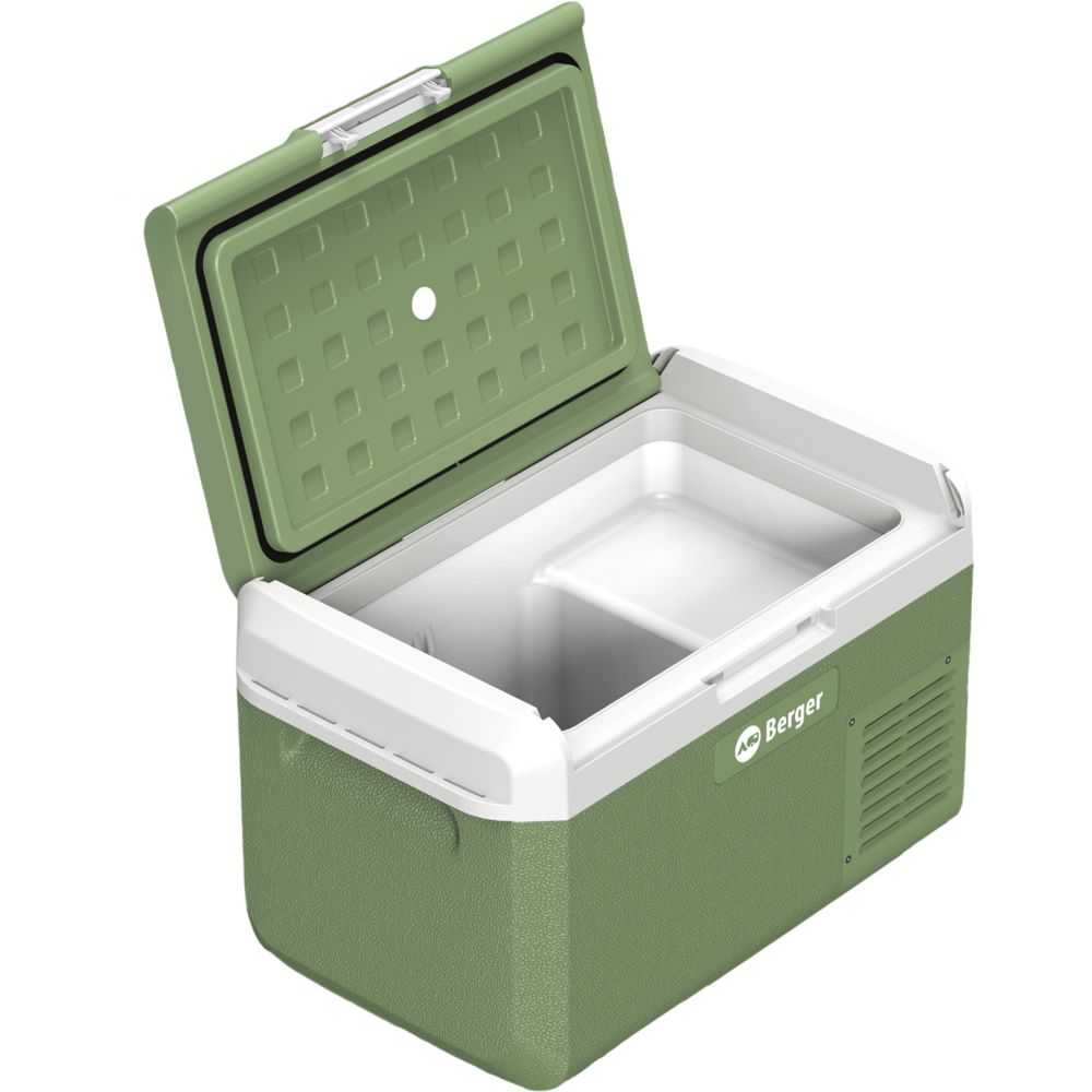 Вътрешно пространство на компресорен хладилник BERGER EPL – Interior view of BERGER EPL compressor cooler