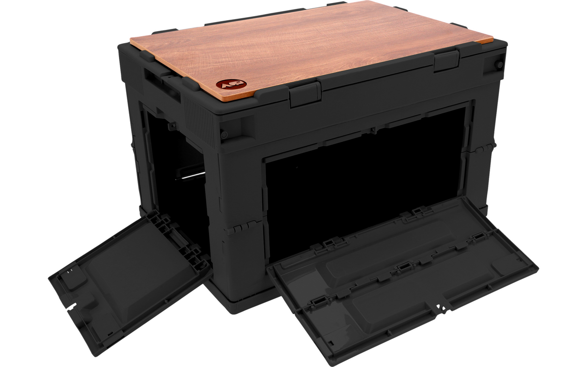 Черна кутия Berger CamperBox XL с отворени странични вратички