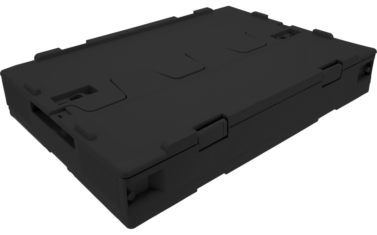 Сгъната черна кутия Berger CamperBox XL, височина 10 cm