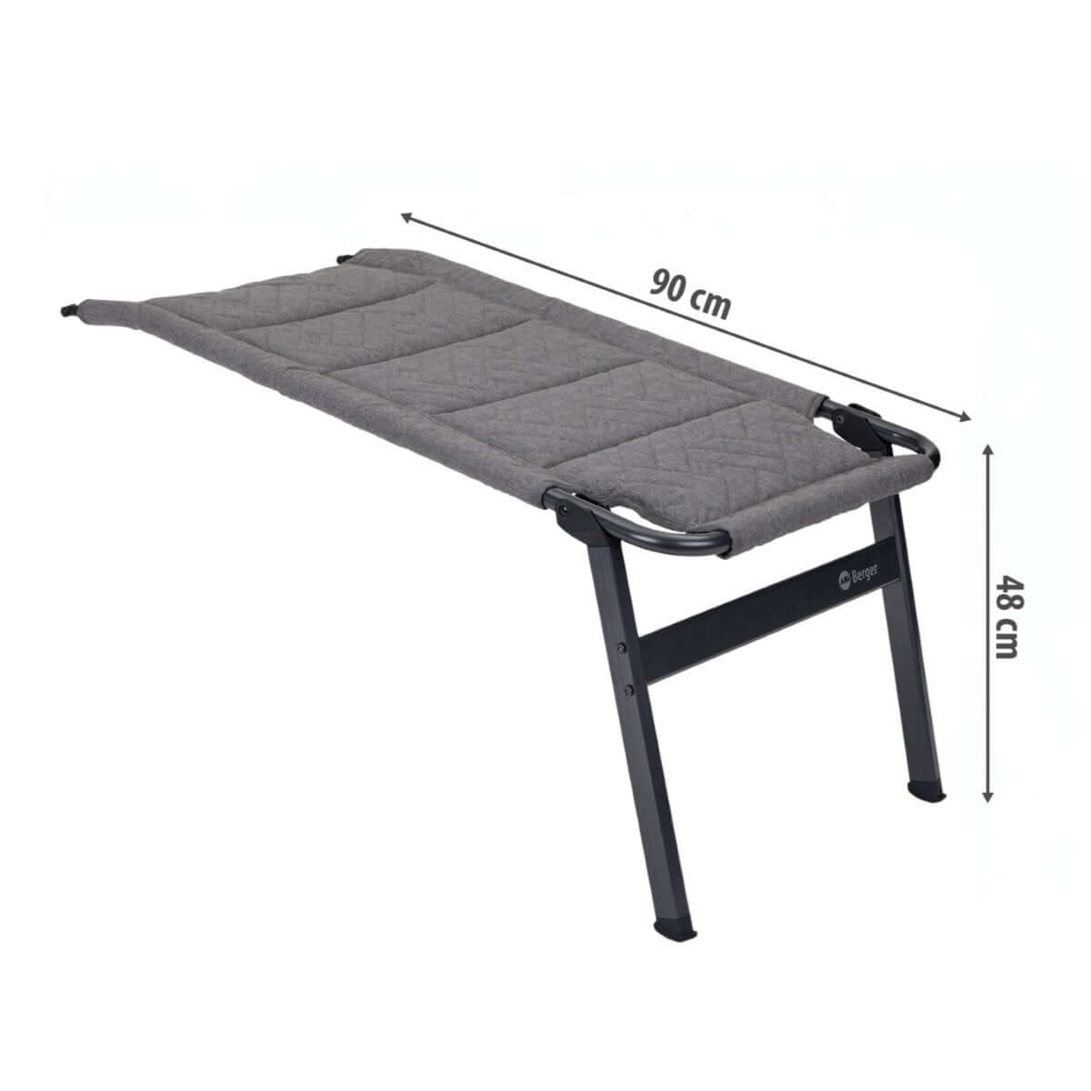 Лежанка за стол Berger Dakar - луксозна лежанка за сгъваем стол за къмпинг, изработена от качествена материя, удобен и здрав дизайн.
