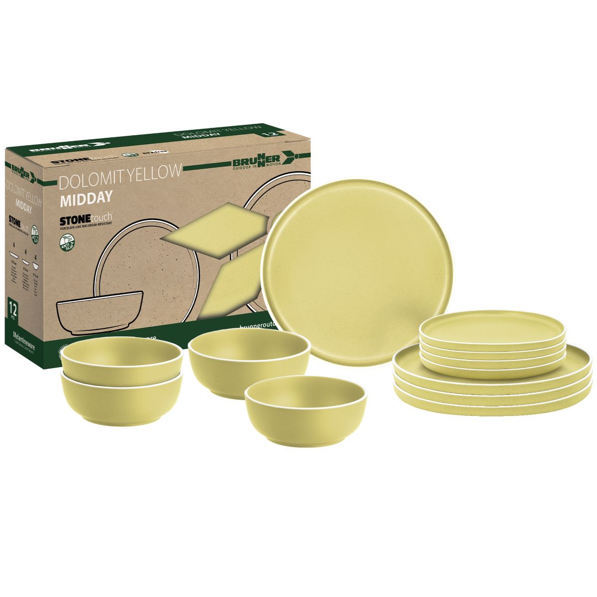 Camping dining set for 4 BRUNNER MIDDAY DOLOMIT 12pcs