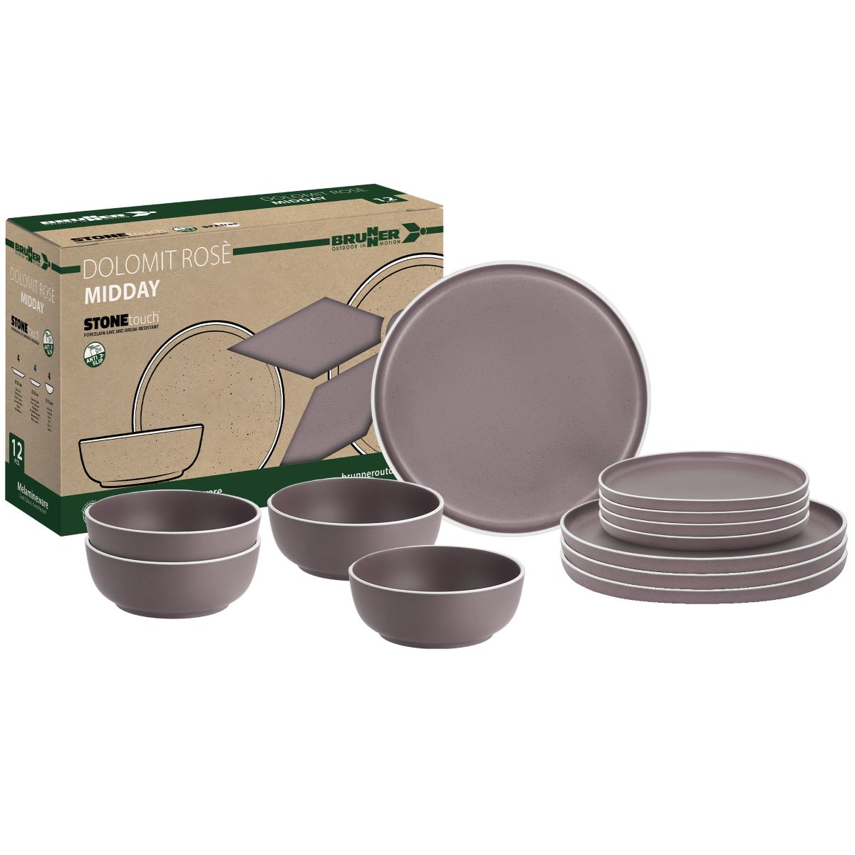 Camping dining set for 4 BRUNNER MIDDAY DOLOMIT 12pcs