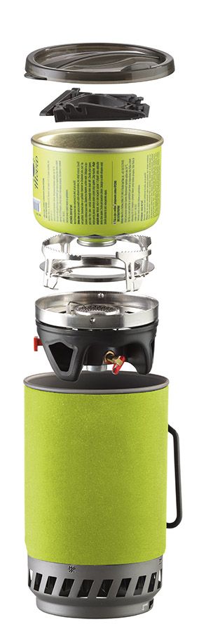 Hiking cooking gas stove set Meva Tripper. Газов котлон комплект за готвене, бързо варене на вода, преносим котлон, газов пълнител.