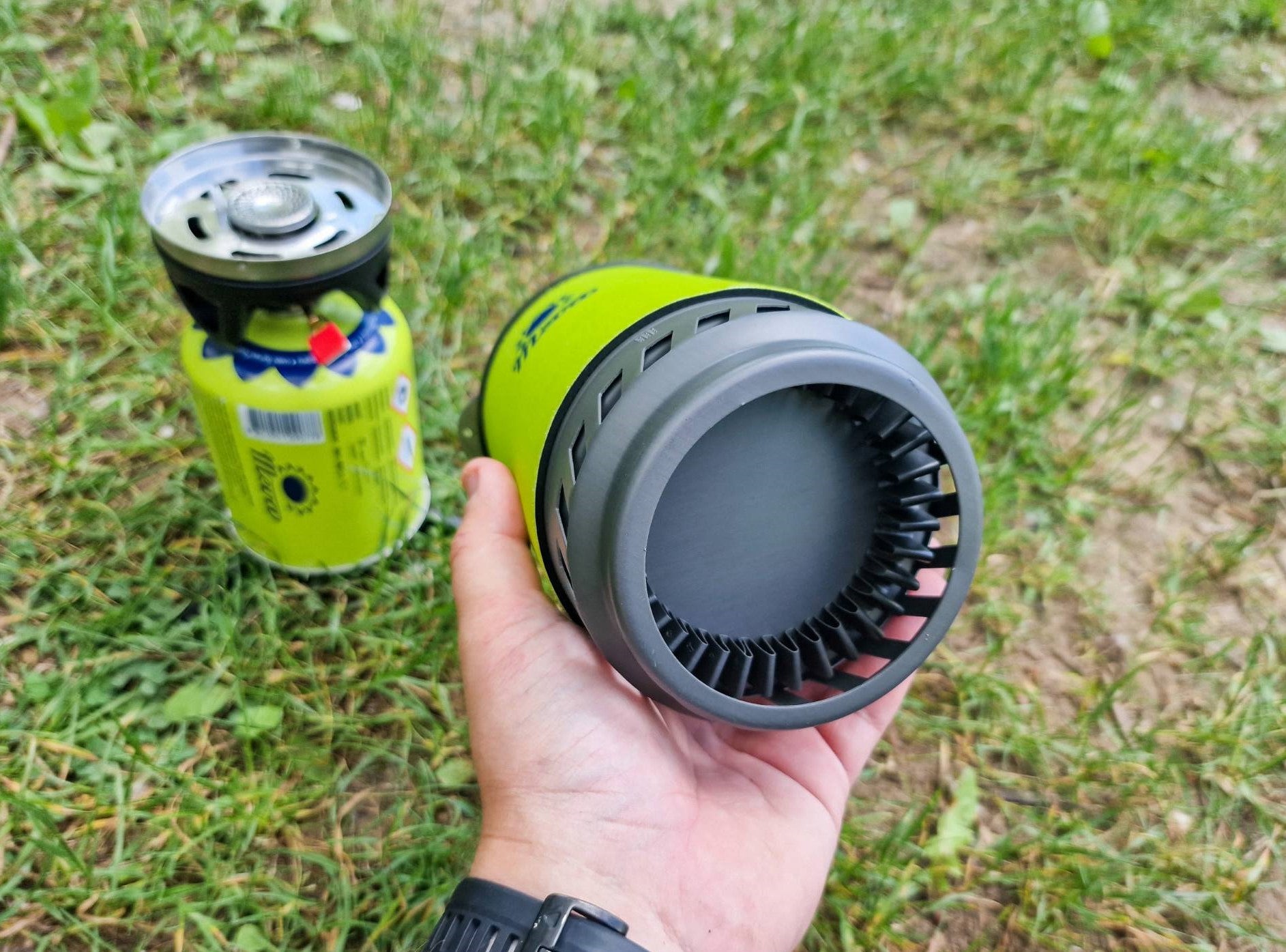 Hiking cooking gas stove set Meva Tripper. Газов котлон комплект за готвене, бързо варене на вода, преносим котлон, газов пълнител.