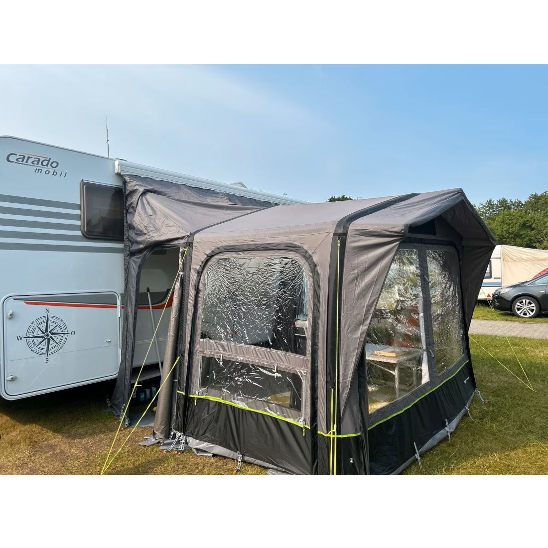 Надуваема палатка Berger Pontina Air, страничен изглед