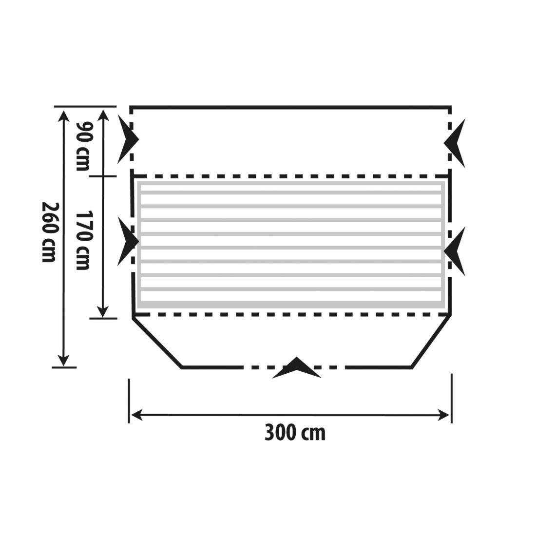 Berger Pontina Air – просторно къмпинг предверие за кемпер