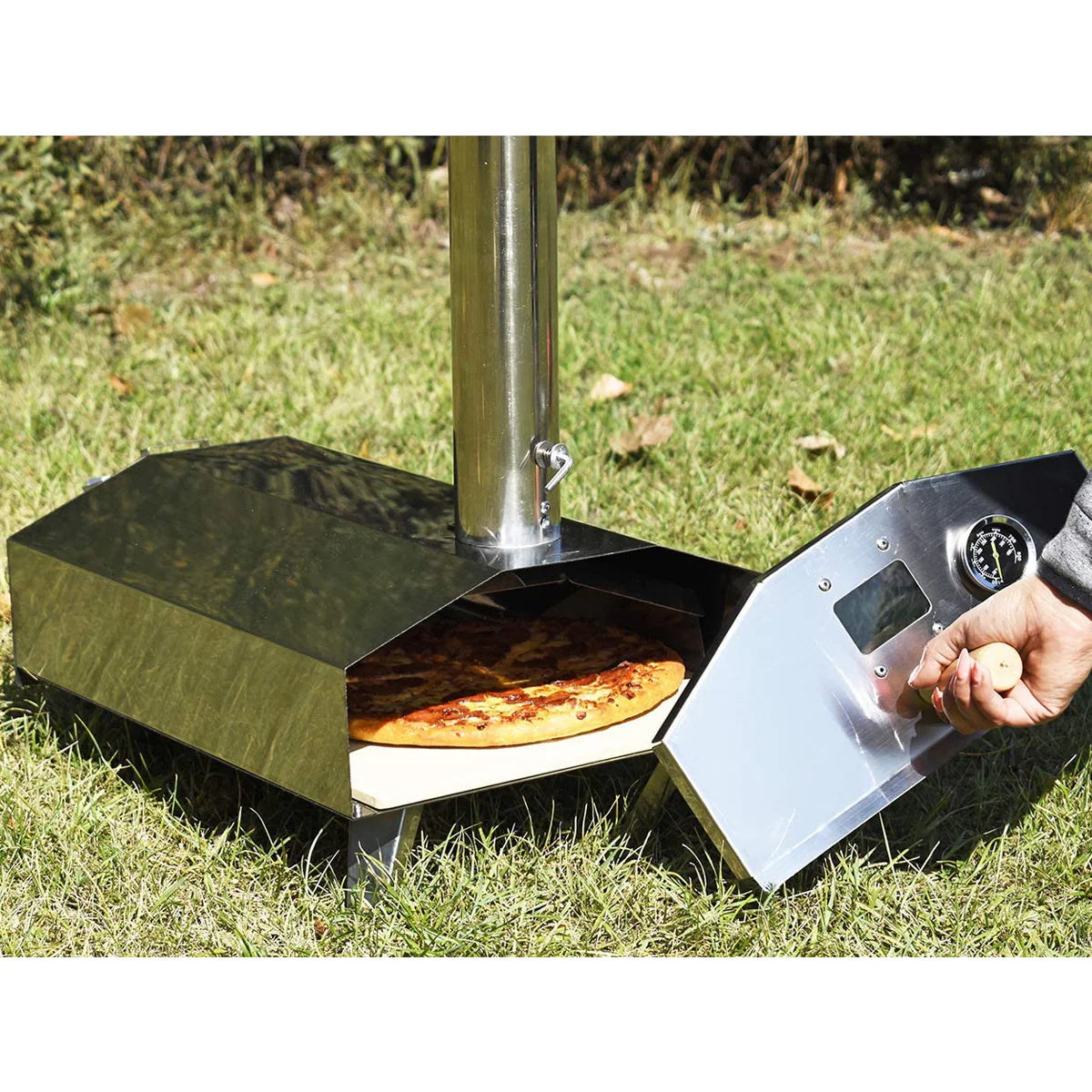 Portable pizza oven wood fired, mini pizzaa, outdoor. Преносима пещ и фурна за пица, на дърва и огън или пелети.