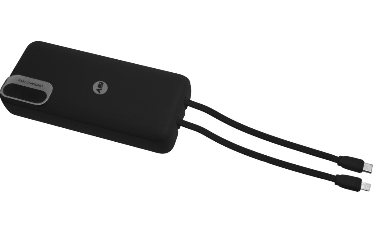 Външна батерия Berger BPB с вградени USB-C и Lightning кабели – 10 000 / 20 000 mAh
