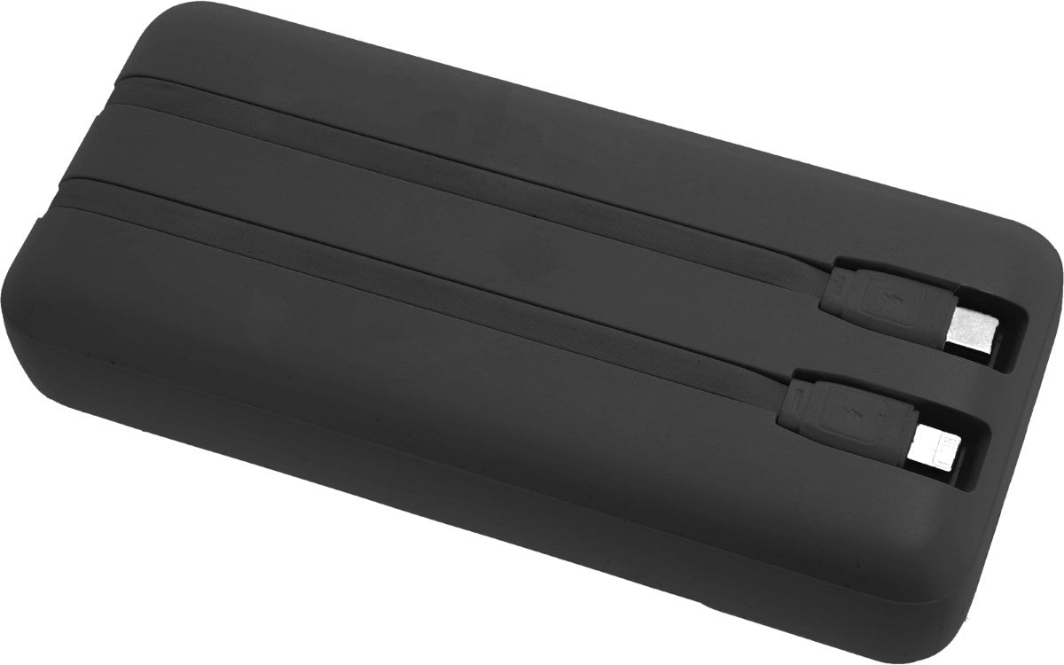 Външна батерия Berger BPB с вградени USB-C и Lightning кабели – 10 000 / 20 000 mAh