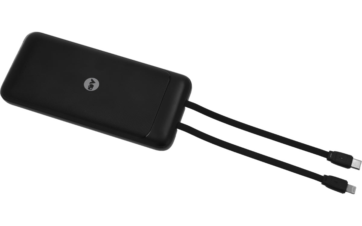 Външна батерия Berger BPB с вградени USB-C и Lightning кабели – 10 000 / 20 000 mAh