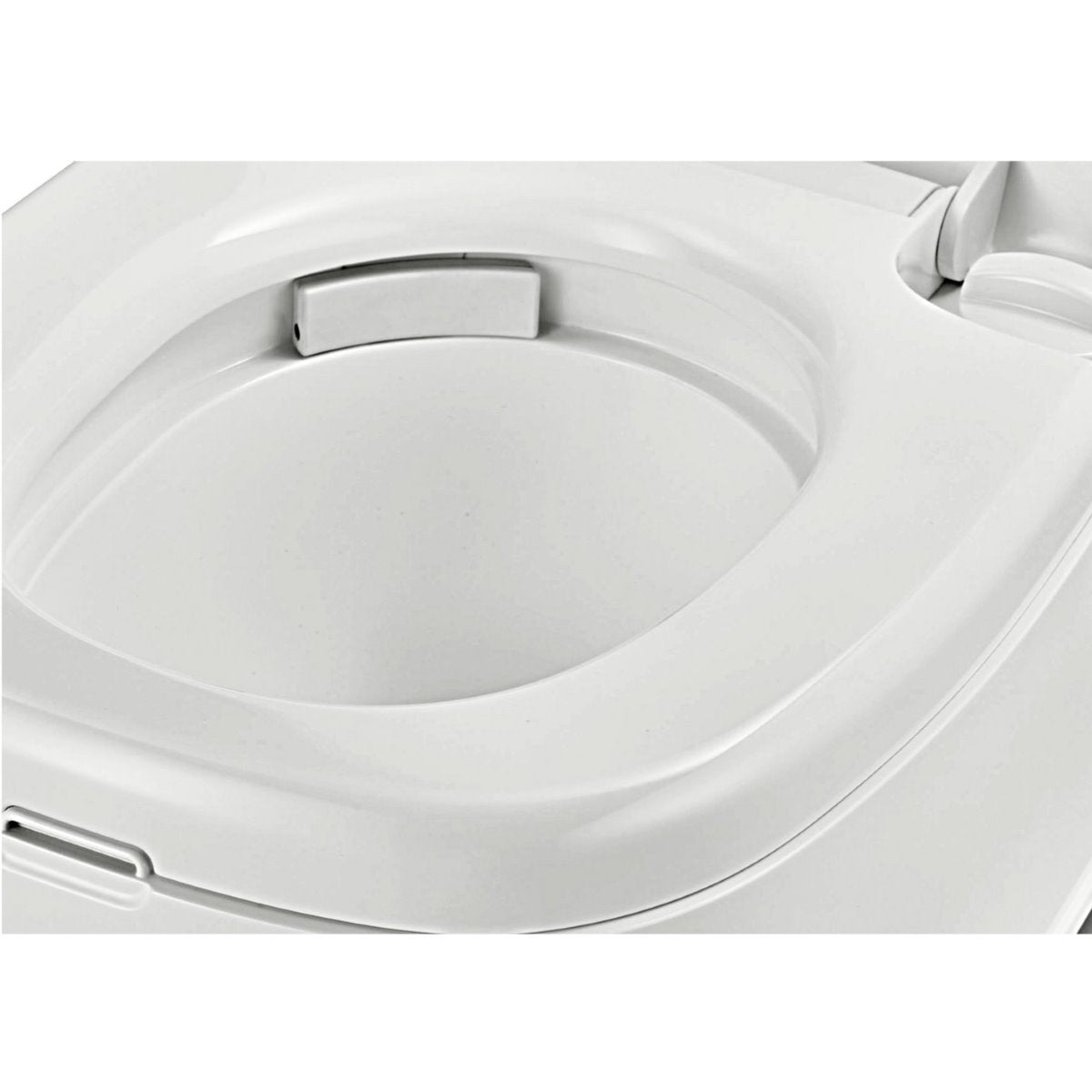 Преносима химическа тоалетна за къмпинг Berger WC Supreme с удобна седалка и лесно почистване, подходяща за каравани и къмпинг.