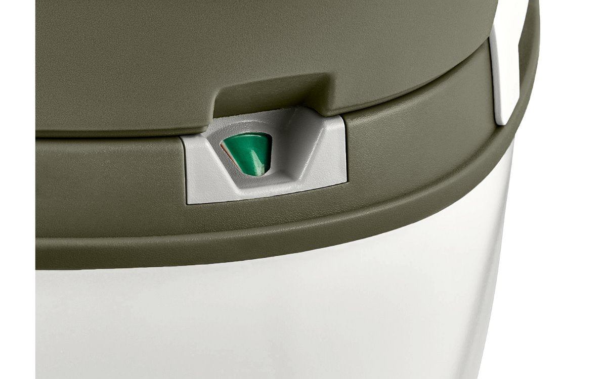 Преносима тоалетна за къмпинг с индикатор за резервоара