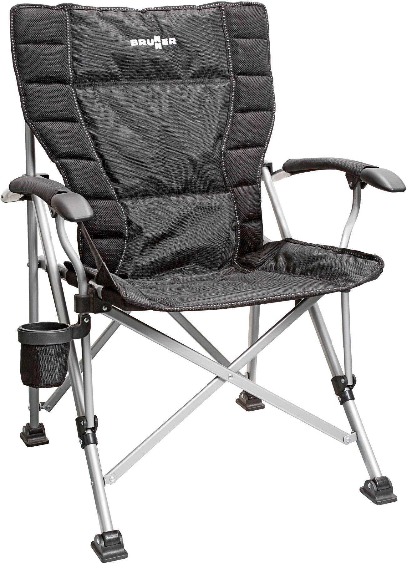 Folding chair for camping, durable construction. Здрав сгъваем стол за къмпинг, с поставка за чаша.