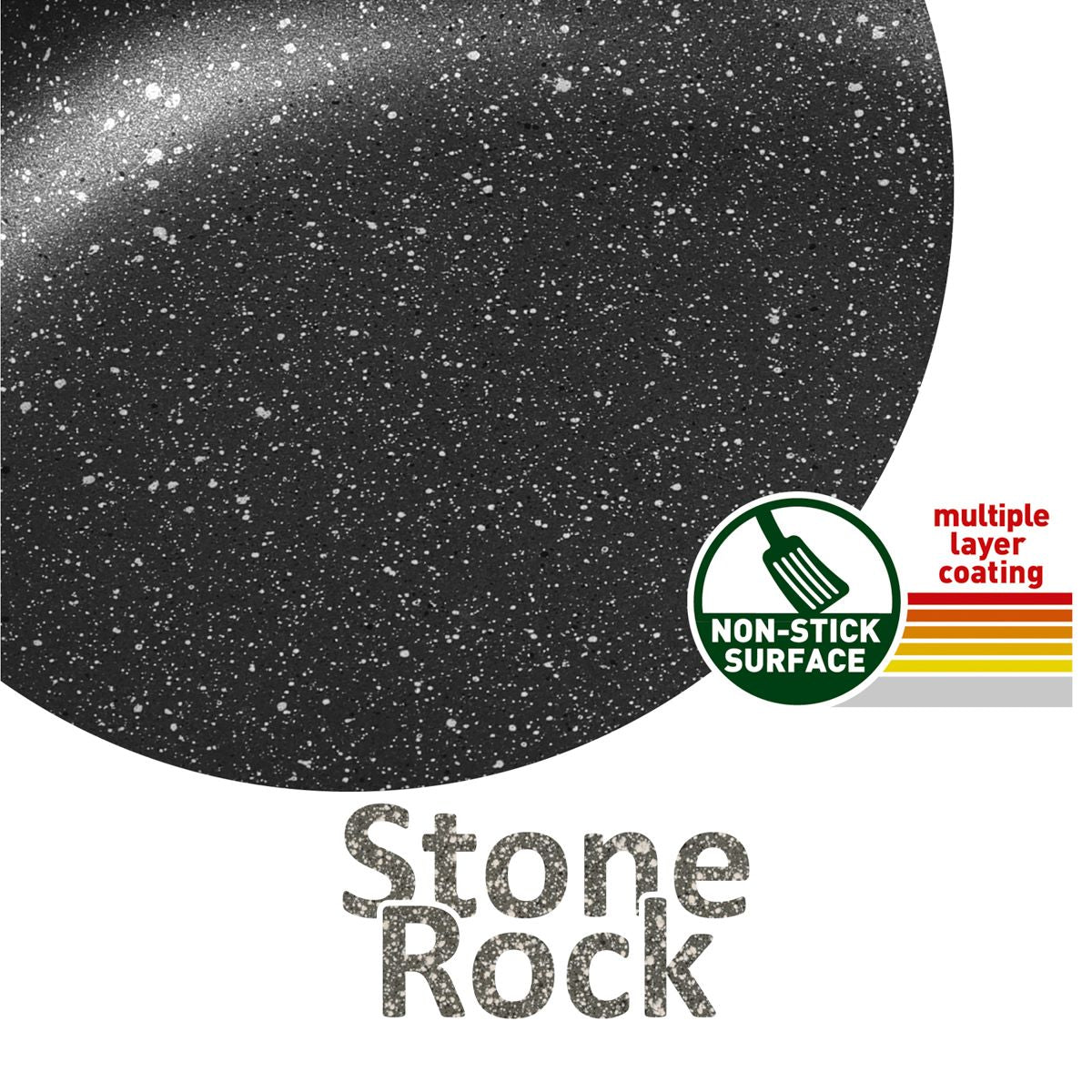 Повърхност с незалепващо покритие за съдове за готвене Stone Rock