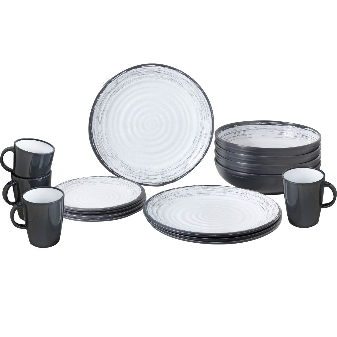 къмпинг съдове комплект 4 човека меламин