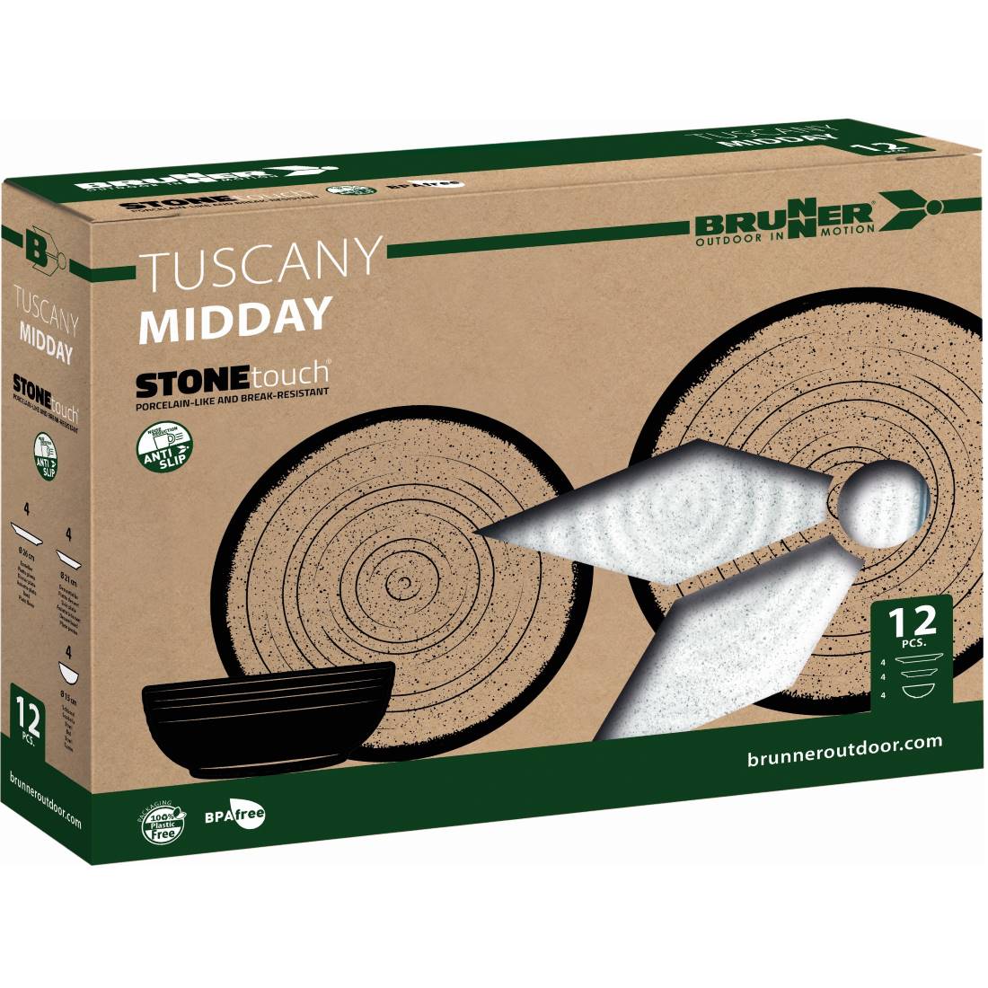 къмпинг комплект съдове за 4 души Brunner Tuscany